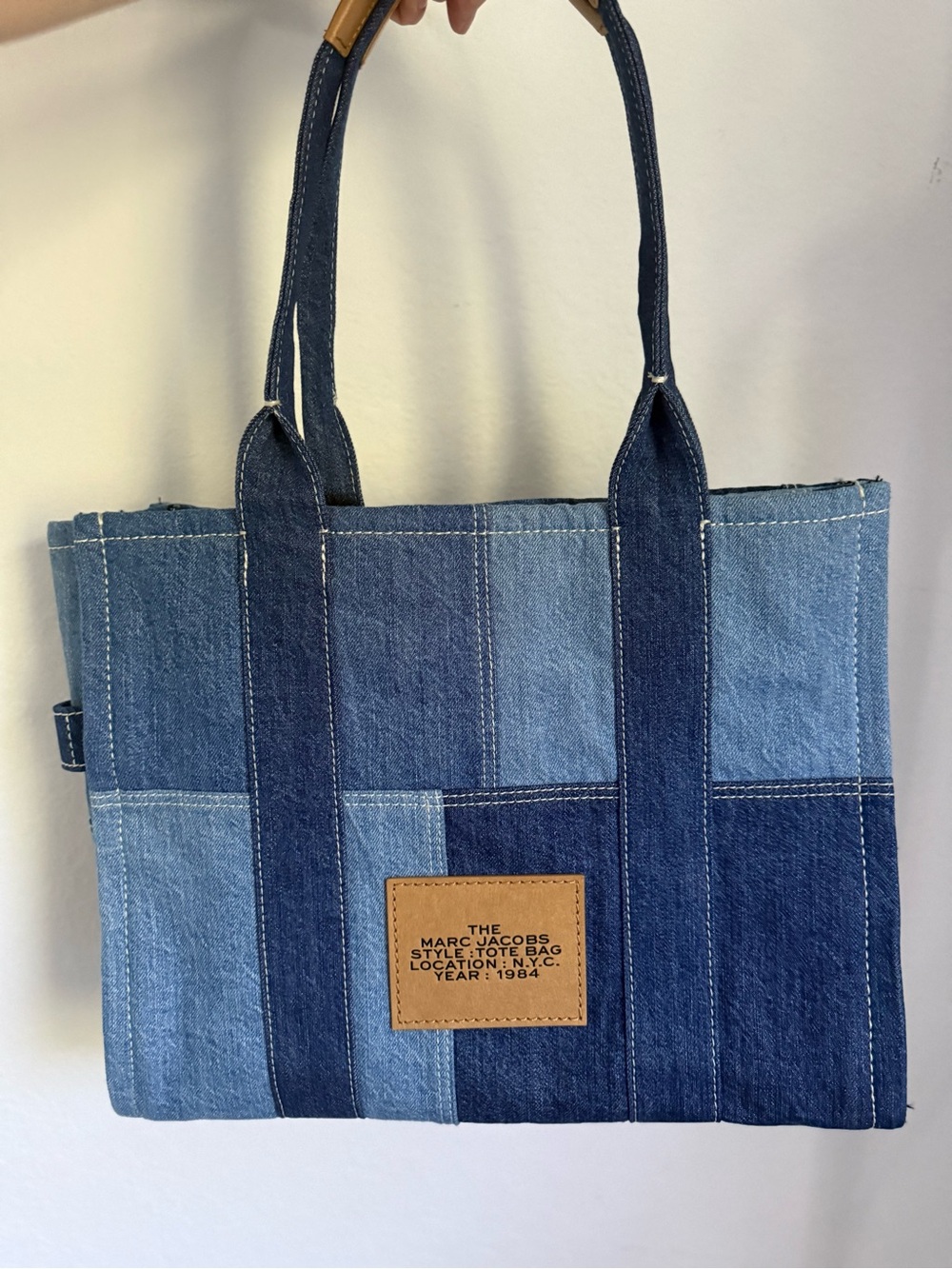Marc Jacobs Patchwork Denim Tote Bag in Blue - Picture 2 of 10